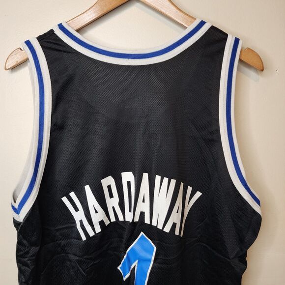 Vintage 90s Penny Hardaway Orlando Magic Champion Black Jersey Size 44 - Picture 7 of 12